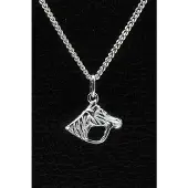 MOOYE ® - Collectie Zilveren Paardenhoofd ketting hanger