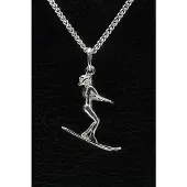 MOOYE ® - Collectie Zilveren Waterskiester ketting hanger