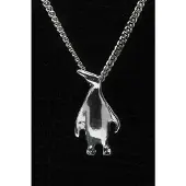 MOOYE ® - Collectie Zilveren Pinguin ketting hanger - 2