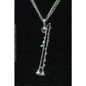 MOOYE ® - Collectie Zilveren Klarinet middel ketting hanger