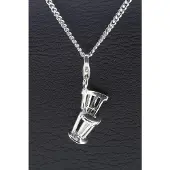 MOOYE ® - Collectie Zilveren Barkruk hanger n bedel