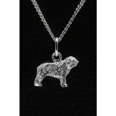 MOOYE ® - Collectie Zilveren Perro de Aguas ketting hanger - klein