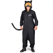 MOM Pijama Cat Man Costume Zwart XS Kinderen