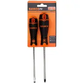 Bahco Schroevendraaierset BahcoFit | rubber greep | gleuf | Phillips - 2-delig - B219.012