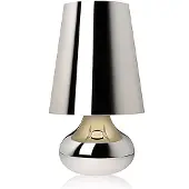 Kartell Nachtkastlamp - nachtlampje Cindy, chroom / zilver, Woon-/ Eetkamer, Kunststof, Design, Tafellamp