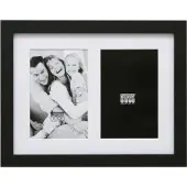 Deknudt Frames S66KA2 Cadre Photo pour 2 Photos Vertical Noir 13 x 18 cm