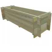vidaXL Plantenbak 120 cm geïmpregneerd grenenhout