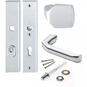 Hoppe Knop/Kruk Garnituur Kerntrek 61G/2236ZA/2214/113 SKG*** - 92 mm, 54 mm