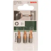 Bosch 2609255968 3-delige schroefbitset Titanium (PZ) (3st)