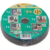 Wolfcraft 1664000 Doorslijpschijf - 125 x 22,23mm - Ijzer / Steen