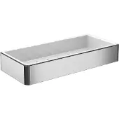 Emco wasmand voor loft, met kunststof inzetstuk, 220 x 36 x 101 mm, chroom/wit, 1 stuk.
