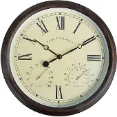 Esschert Design Buitenklok romeinse cijfer l6b38h38
