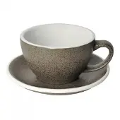 Loveramics Café Latte kopje met een schoteltje Egg Granite, 300 ml