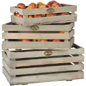 Esschert Design fruitkisten grenenhout naturel 3 stuks