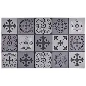 Esschert Design Rubber Mat Mozaiek Zwart 45 X 76 X 1 Cm