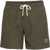 Urban Classics Zwemshorts 'Block Swim' kaki