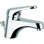 Isifix Wastafelkraan go by van marcke fresh chroom met automatische lediging