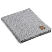 Knit Factory Maxx Plaid - Licht Grijs - 160x130 cm