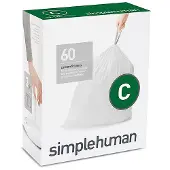 Simplehuman Vuilniszakken Code C - 10-12 Liter (60 stuks)