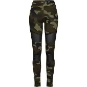 Urban Classics Leggings kaki / olijfgroen / zwart