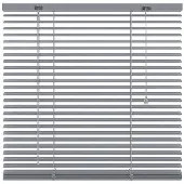 Decosol Horizontale jaloezie aluminium 25mm zilver 100 x 130cm online kopen