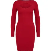 Urban Classics Gebreide jurk bourgogne