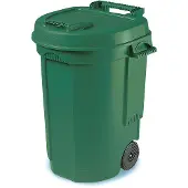 Eda 10633 Prullenbak 110 l Polypropyleen (l x b x h) 58 x 55 x 81 cm Groen 1 stuk(s)