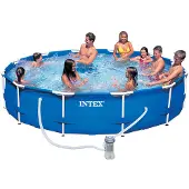 Intex Frame Zwembad - Set Rondo, diameter 366 x 76 cm, kleur: blauw; artikelnummer: 128212NP