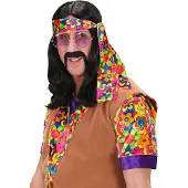 Finidi Pruik hippie John zwart