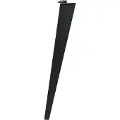 Duraline Meubelpoot Gevouwen Staal 72cm Mat Zwart