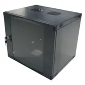 Logilink W06F64B 19inch-wandkast (b x h x d) 540 x 330 x 450 mm 6 HE Zwart-grijs (RAL 7021)