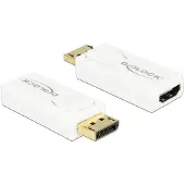 DeLOCK premium DisplayPort naar HDMI adapter - DP 1.2 / HDMI 1.4 (4K 30Hz) / wit