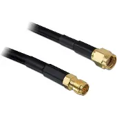 DeLOCK WiFi-antenne Aansluitkabel [1x RPSMA-stekker - 1x RPSMA-bus] 15 m Zwart