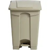 Jantex beige pedaal afvalbak 65Ltr