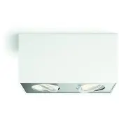 Philips Box opbouwspot - 2-lichts - wit
