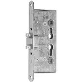 Nemef 1739/36,46 Paniekdeurslot | DM65mm | PC72mm | doorgaand voorplaat staal verzinkt 24x235mm afgerond | staal verzinkte dag- en nachtschoot | 1-toers | DR 1+2+3+4 - 9173936000