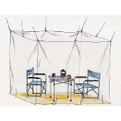Basic Nature - Moskitonetz Klassik Mesh 225 - Muskietennet 2 x 2,2 x 2 m, wit