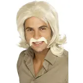 Smiffys 70's retro pruik (blond)