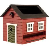 Wildlife Garden Voederhuis met bad - Rood