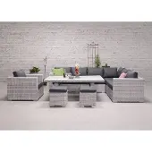 Garden Impressions Tennessee L/D tafel 180x100 cloudy Grijs