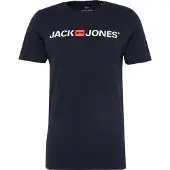Jack & Jones Shirt 'Essentials' donkerblauw / oranje / wit