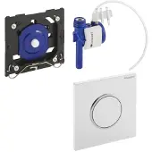 Geberit Hytouch Urinoirsturing, Pneumatisch, Model Sigma10, Wit-Goud-W