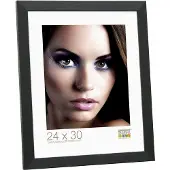 Deknudt Frames fotokader zwart, smal kunststof fotomaat 30x30 cm