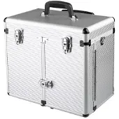 Sibel Maxi aluminium koffer met trolley Zilver 43x27x34cm
