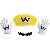 Vegaoo Wario Nintendo set voor volwassenen