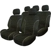 Carpoint Stoelhoesset 'Charcoal' airbag