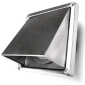 Nedco Gevelklep+Terugslagklep 125Mm Rvs