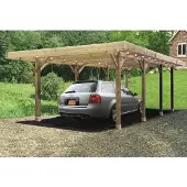Solid Carport Base S7724 606x506x250cm