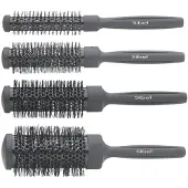 Sibel Round Kit 4 thermische borstels zwart