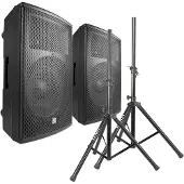 Power Dynamics PD412A Professionele 12" geluidsinstallatie 2800W incl. standaards